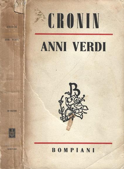 Anni verdi - A. Joseph Cronin - copertina