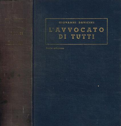 L' Avvocato di tutti - Giovanni Davicini - copertina