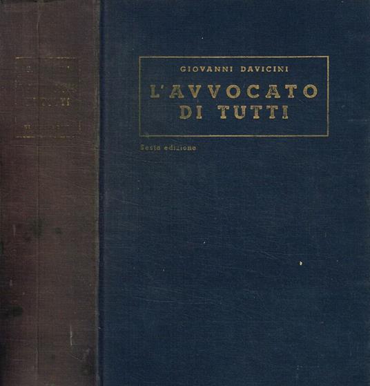 L' Avvocato di tutti - Giovanni Davicini - copertina