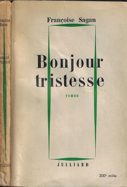 Bonjour tristesse - Françoise Sagan - copertina
