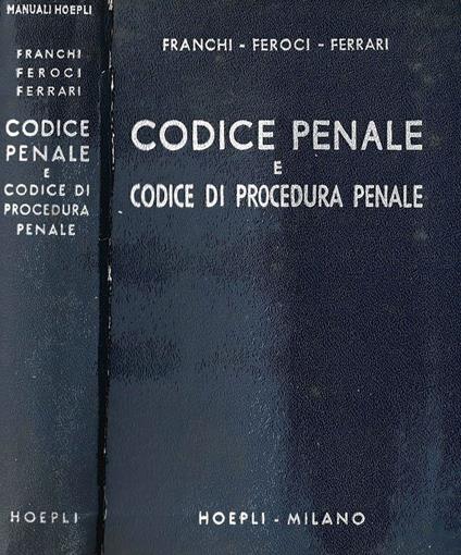 Codice Penale e codice di procedura penale - copertina