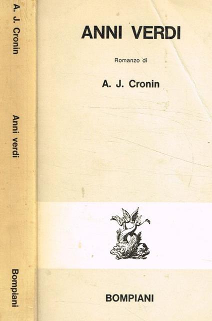 Anni verdi - A. Joseph Cronin - copertina
