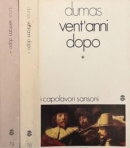 Vent'anni dopo - Alexandre Dumas - copertina