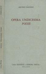 Opera undicesima: poesie