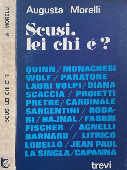 Scusi, lei chi è? - Augusta Morelli - copertina