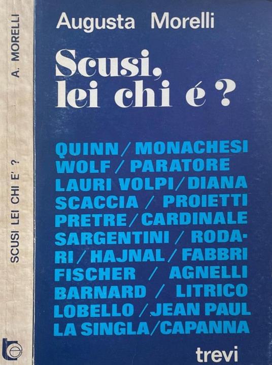Scusi, lei chi è? - Augusta Morelli - copertina