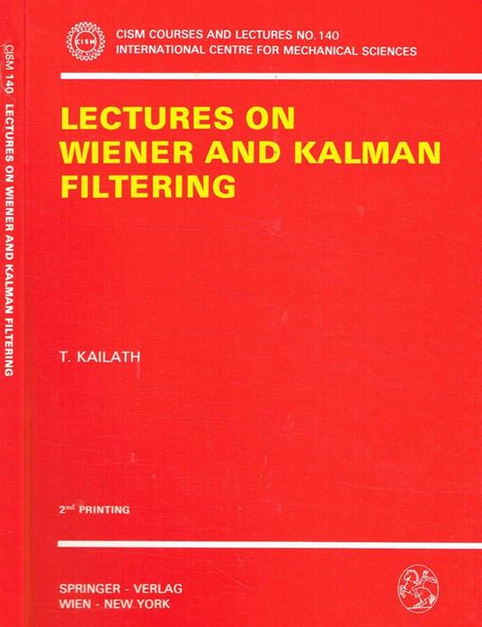 Lectures on wiener and kalman filtering - copertina