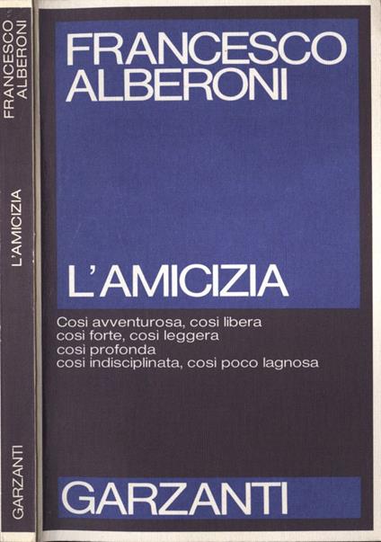 L' amicizia - Francesco Alberoni - copertina