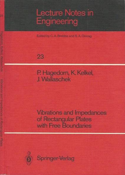 Vibrations and Impedances of Rectangular Plates with Free Boundaries - copertina