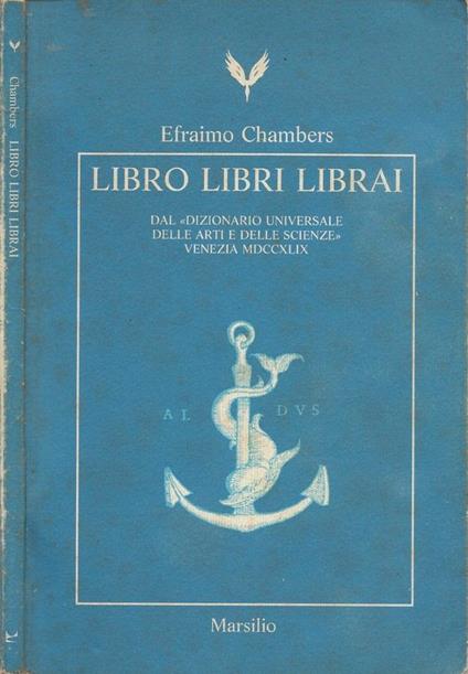 Libro Libri Librai - Efraimo Chambers - copertina