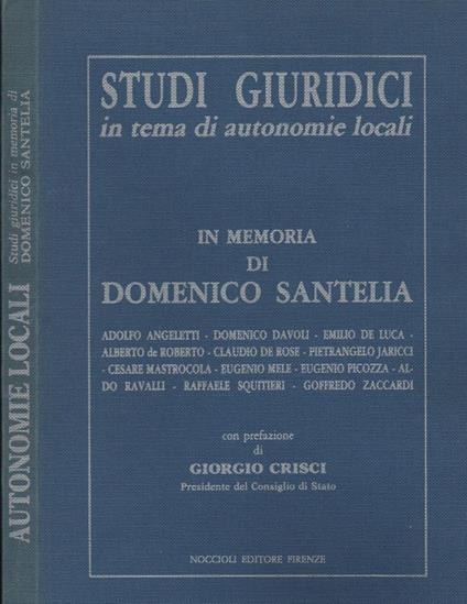 Studi giuridici in tema di autonomie locali - copertina