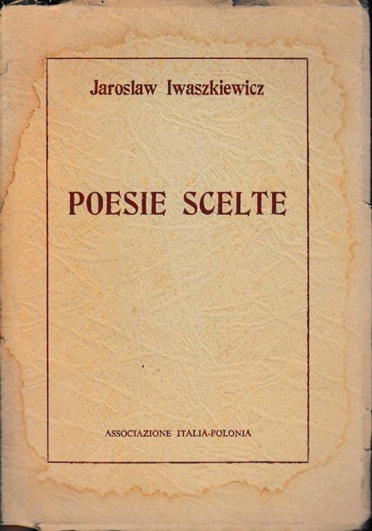 Poesie Scelte - Jaroslaw Iwaszkiewicz - copertina