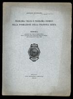 Problema umano e problema cosmico nella formazione della Filosofia greca