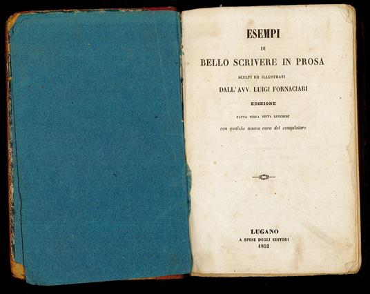 Esempi di bello scrivere in prosa - Luigi Fornari - copertina