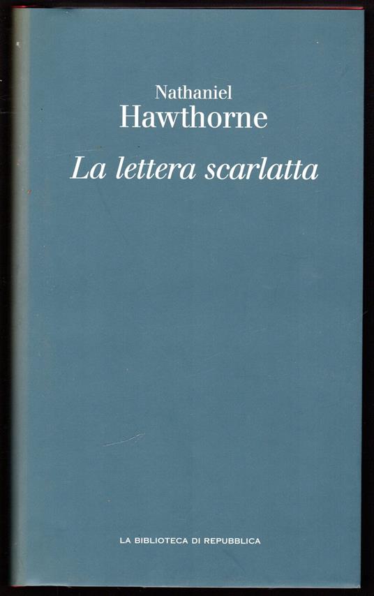 La lettera scarlatta - Nathaniel Hawthorne - copertina