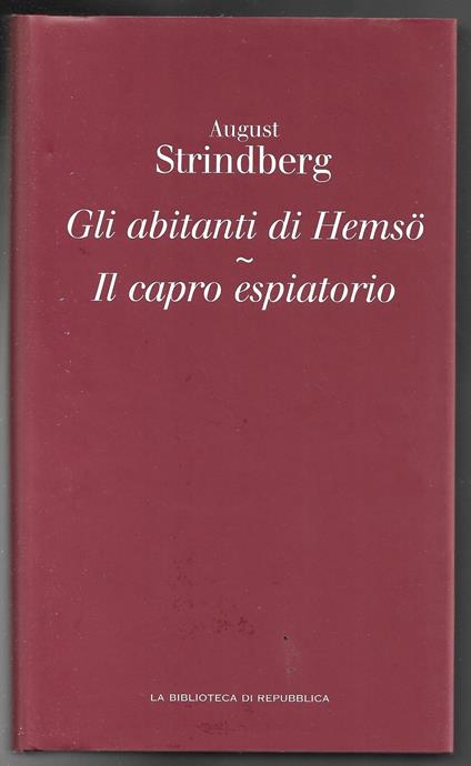 Gli abitanti di Hemso - Il capro espiatorio - August Strindberg - copertina