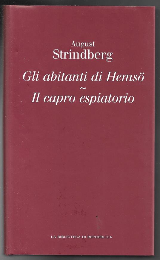 Gli abitanti di Hemso - Il capro espiatorio - August Strindberg - copertina