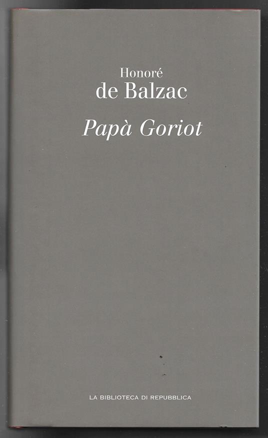 Papà Goriot - Honoré de Balzac - copertina