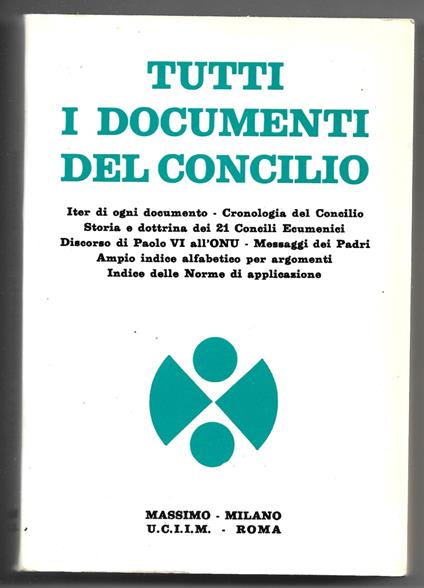 Tutti i documenti del concilio - copertina