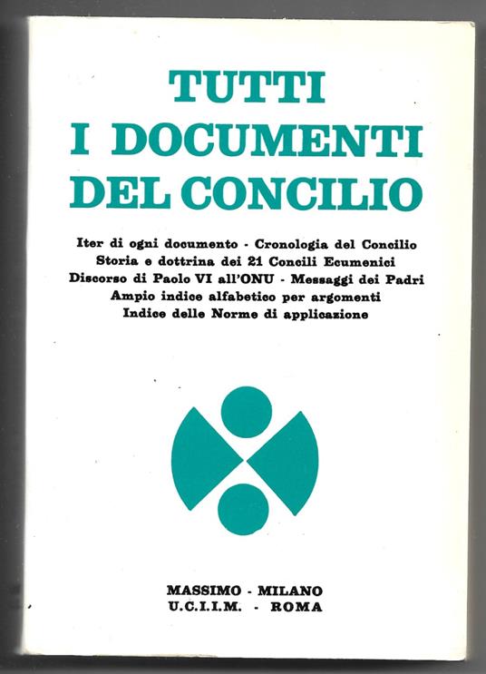 Tutti i documenti del concilio - copertina