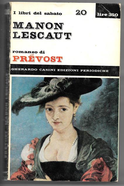 Manon Lescaut - Antoine-François Prévost - copertina