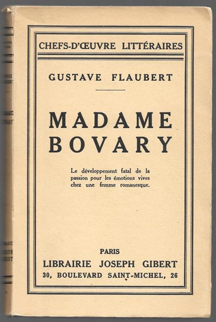 Madame Bovary - Gustave Flaubert - copertina