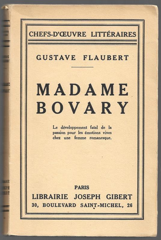 Madame Bovary - Gustave Flaubert - copertina