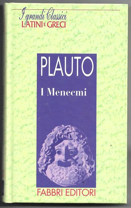 I Menecmi - T. Maccio Plauto - copertina