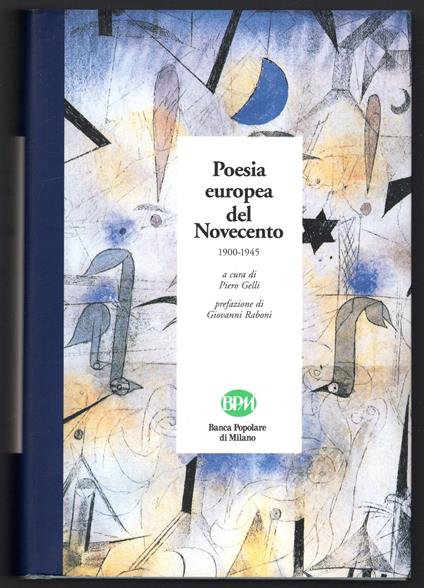 Poesia europea del Novecento. 1900-1945 - copertina