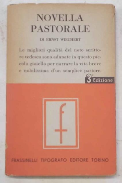 Novella pastorale - Ernst Wiechert - copertina