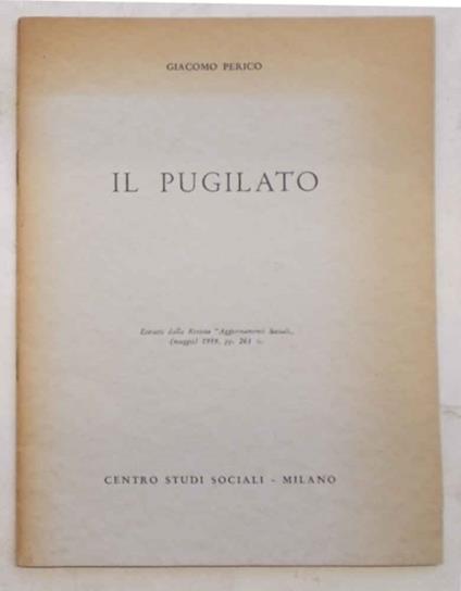 Il pugilato - Giacomo Perico - copertina