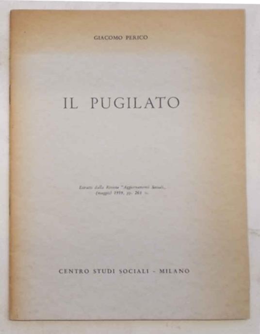 Il pugilato - Giacomo Perico - copertina