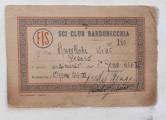 Sci Club Bardonecchia - Tesser - copertina