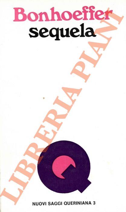 Sequela - Dietrich Bonhoeffer - copertina