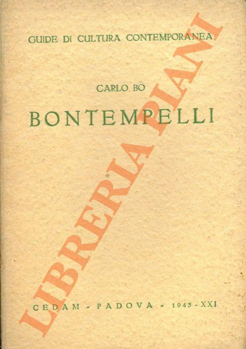 Bontempelli - Carlo Bo - copertina