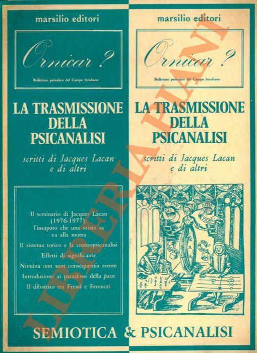 Trasmissione della psicanalisi - copertina