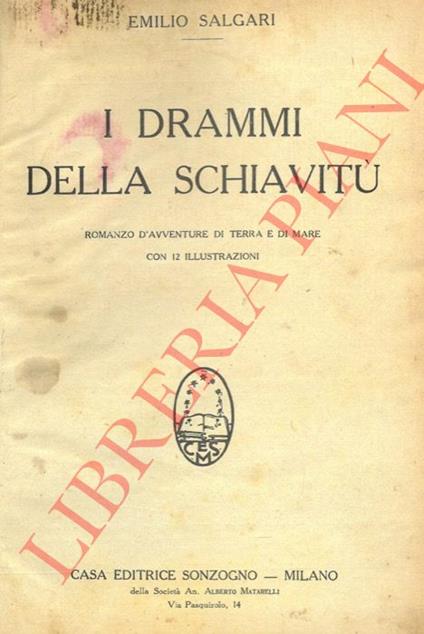 I drammi della schiavitù - Emilio Salgari - copertina
