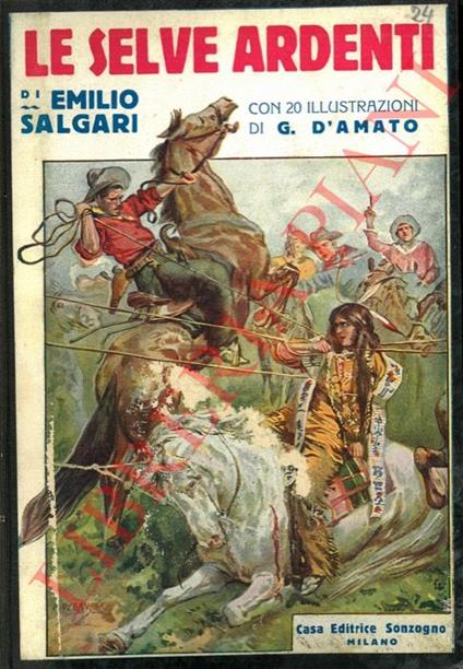 Le selve ardenti - Emilio Salgari - copertina
