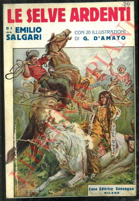 Le selve ardenti - Emilio Salgari - copertina