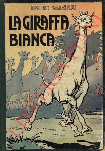 La giraffa bianca - Emilio Salgari - copertina
