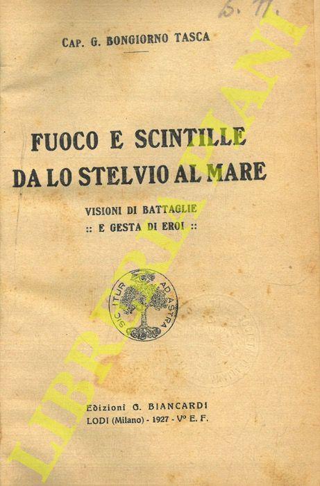 Fuoco e scintille da Lo Stelvio al mare. Visioni di battaglie e gesta di eroi - copertina