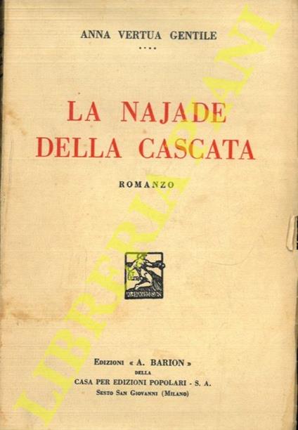 La najade della cascata - Anna Vertua Gentile - copertina