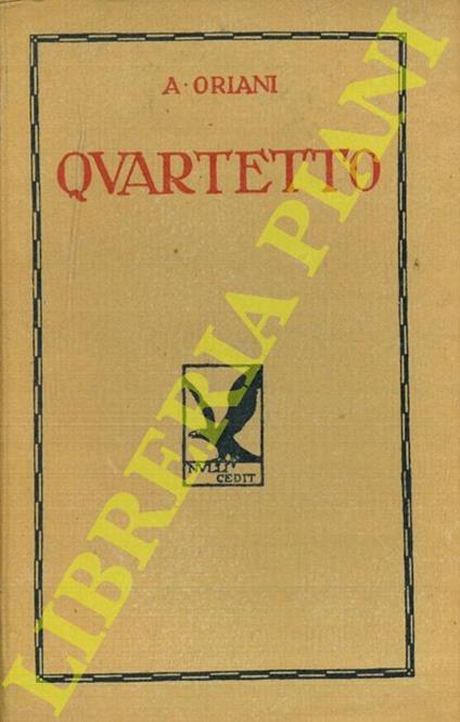 Quartetto - Alfredo Oriani - copertina
