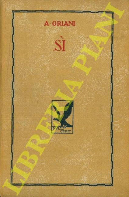 Sì - Alfredo Oriani - copertina