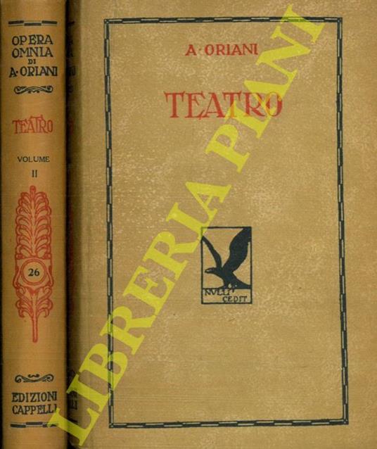 Teatro - Alfredo Oriani - copertina