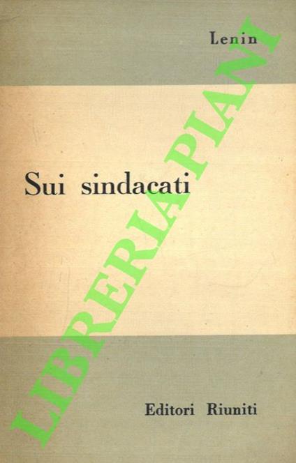 Sui sindacati - Lenin - copertina