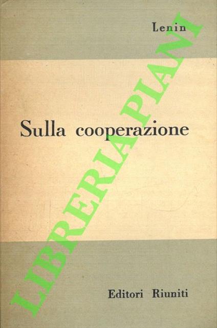 Sulla cooperazione - Lenin - copertina