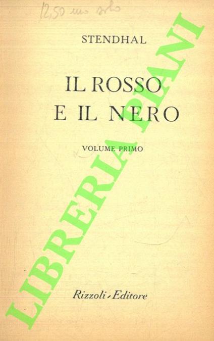 Il rosso e il nero - Stendhal - copertina