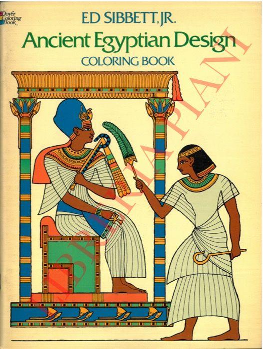 Ancient Egyptian Design. Coloring Book - copertina