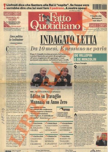 Il Fatto Quotidiano - copertina
